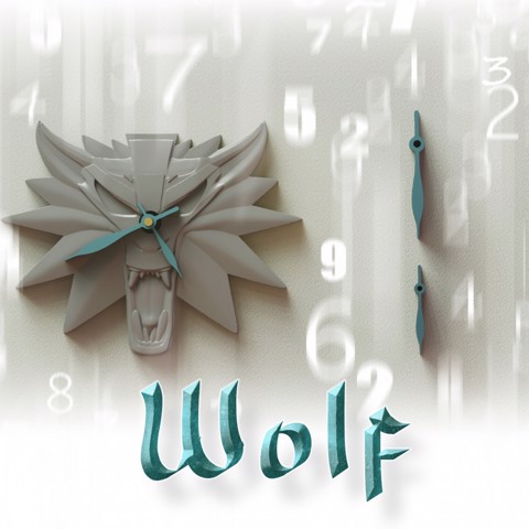 Image of Wolf clock