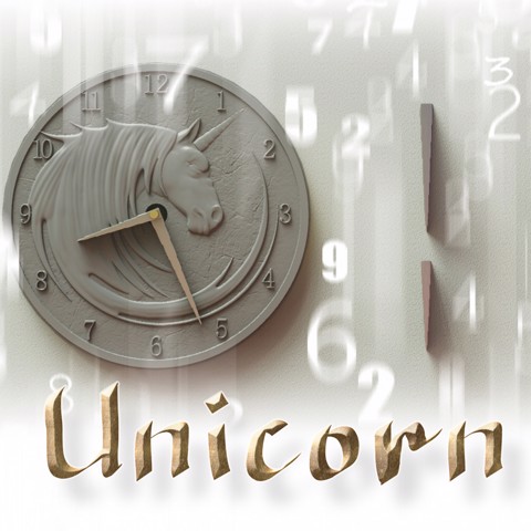 Image of Unicorn clock