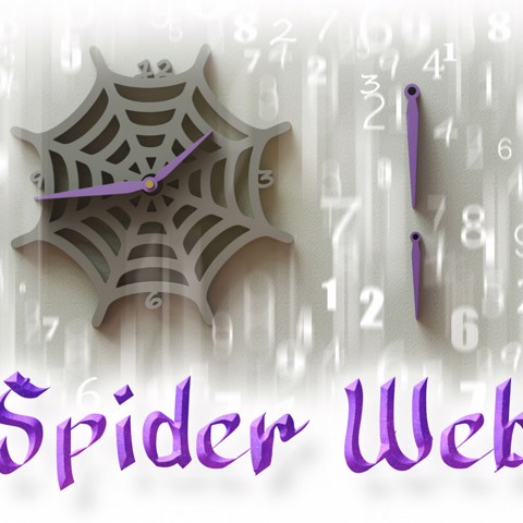 Image of Spider web clock