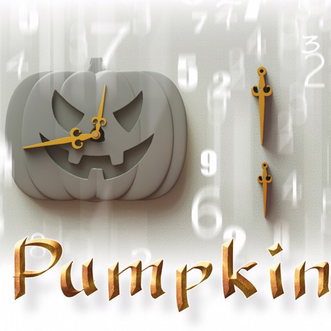 Image of Pumpkin clock