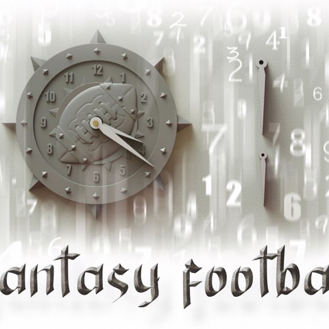 Image of Fantasy football clock
