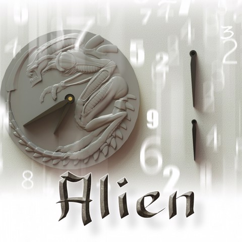 Image of Alien clock