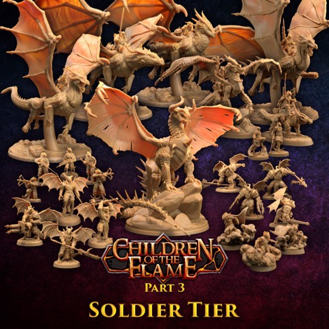 Image of Children of the Flame Part. 3 Army | Soldier Tier | PRESUPPORTED
