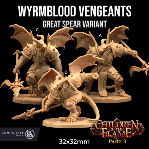 Image of Wyrmblood Vengeants | PRESUPPORTED | Children of the Flame Part 3