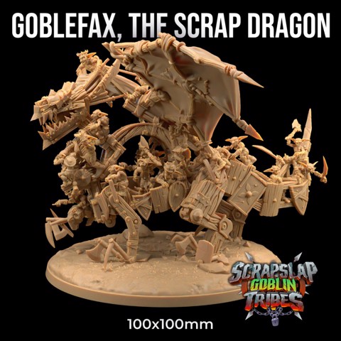 Image of Goblefax, The Scrap Dragon | PRESUPPORTED | Scrap Slap Goblin Tribes