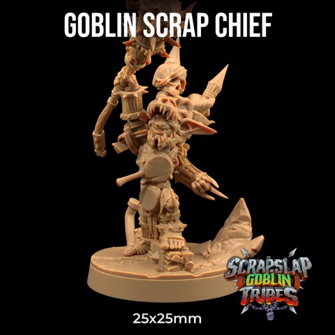 Image of Goblin Scrap Chief | PRESUPPORTED | Scrap Slap Goblin Tribes