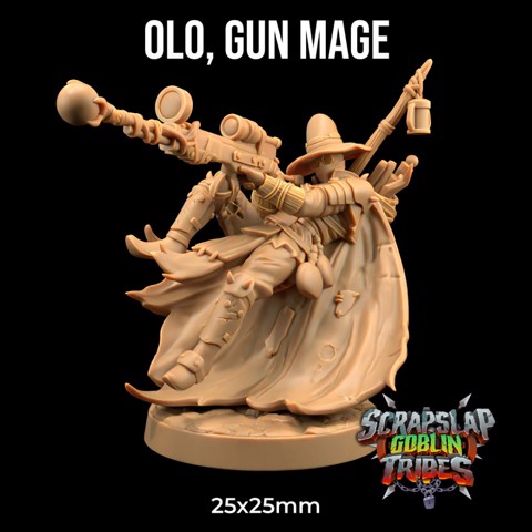 Image of Olo, Gun Mage | PRESUPPORTED | Scrap Slap Goblin Tribes