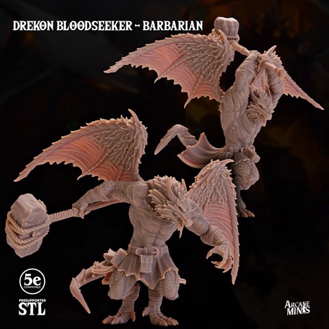 Image of Drekon Bloodseeker - Barbarian
