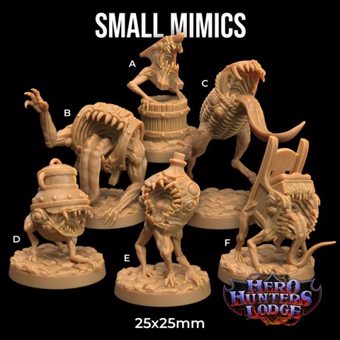 Image of Mimics & Ordinary Objects | PRESUPPORTED  | Hero Hunters Lodge| Oozes VS Mimics