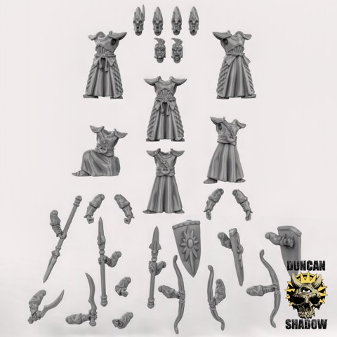 Image of High Elf Basic Troops Multipart Kit (pre supported) (S)