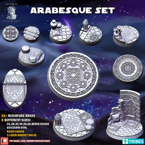 Image of Arabesque Set (Bases & Toppers//pre-supported)