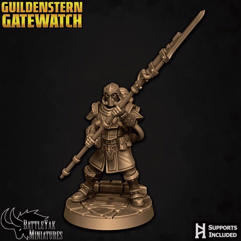 Image of Gatewatch Officer with Long Weapon E