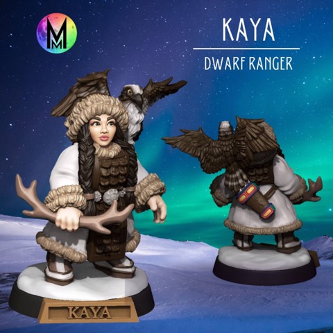 Image of Dwarven ranger - Kaya the Dwarven Ranger ( Dwarf Ranger with Bow)