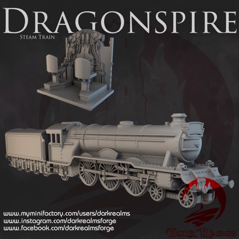 Image of Dark Realms - Dragonspire Wizarding School - Steam Train