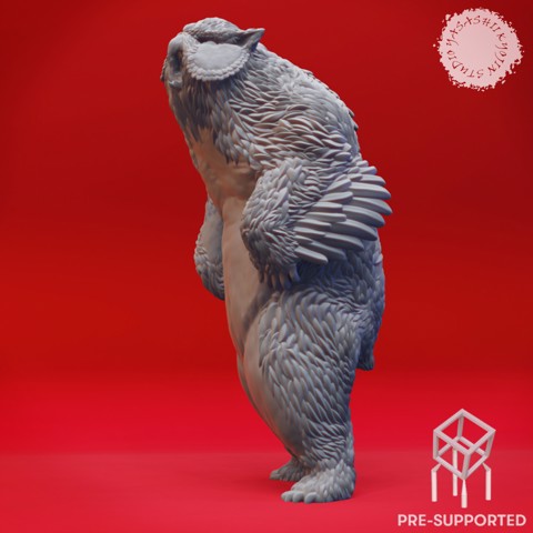 Image of Rearing Owlbear - Book of Beasts - Tabletop Miniature (Pre-Supported)