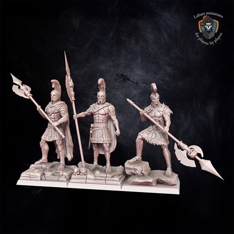 Image of Shabtis with halberds