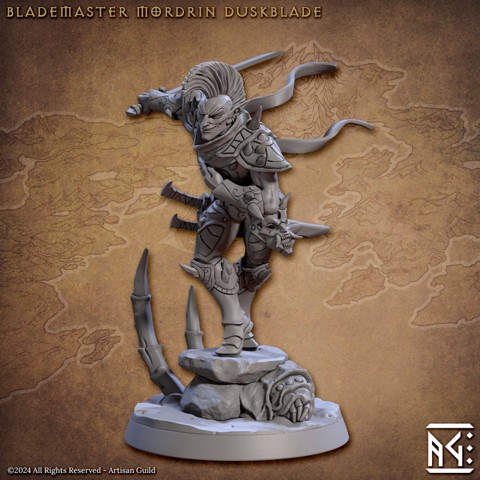 Image of Blademaster Mordrin Duskblade (Blacktongue Assassins)
