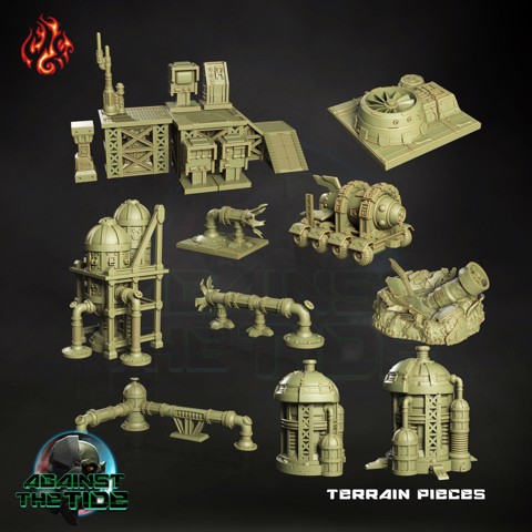 Image of Rubicon C Weapons Factory scenery pieces