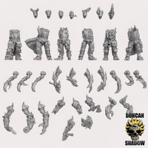 Image of Possessed Chaos Warriors Multipart Kit (pre supported) (M)