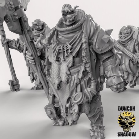 Image of Chaos Brutes with Great Weapons (pre supported)