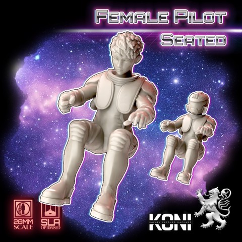 Image of 28mm Female Pilot Seated