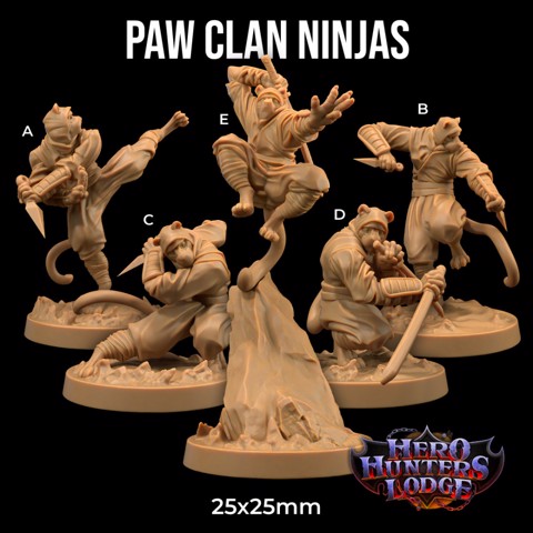 Image of Paw Clan Ninjas  | PRESUPPORTED | Hero Hunters Lodge