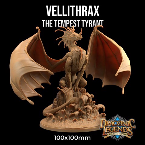 Image of Vellithrax, The Tempest Tyrant | PRESUPPORTED | Draconic Legends Hero's and Tyrants