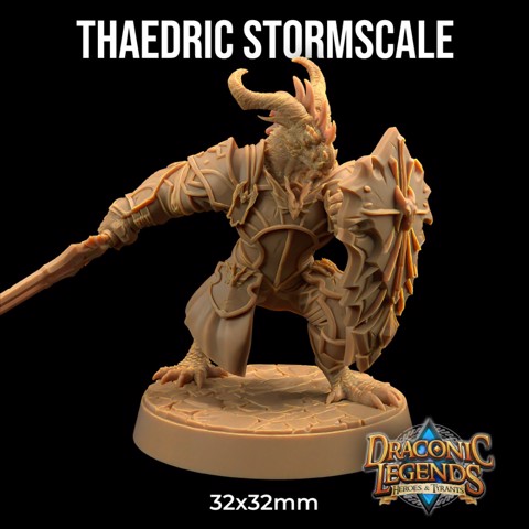 Image of Thaedric Stormscale | PRESUPPORTED | Draconic Legends Hero's and Tyrants