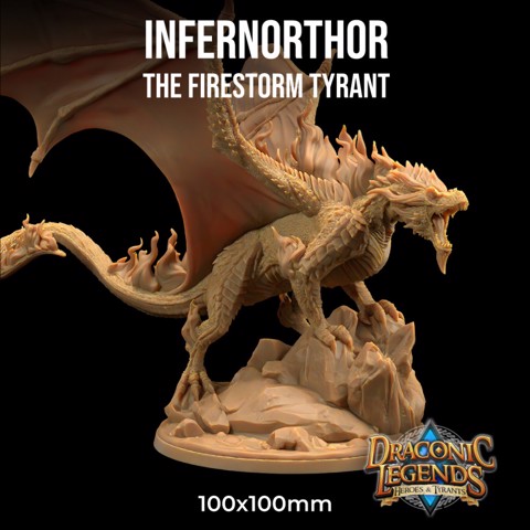 Image of Infernithor, The Firestorm Tyrant | PRESUPPORTED | Draconic Legends Hero's and Tyrants