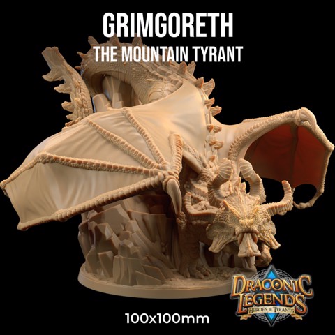Image of Grimgoreth, The MountaIn Tyrant | PRESUPPORTED  | Draconic Legends Hero's and Tyrants
