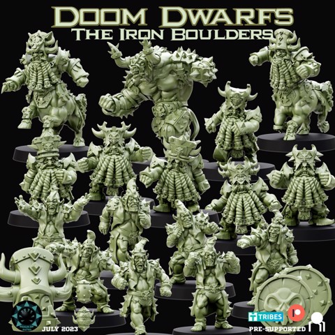 Image of Doom Dwarfs - The Iron Boulders - Fantasy Football
