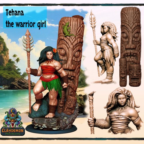 Image of Tehana the maori warrior girl