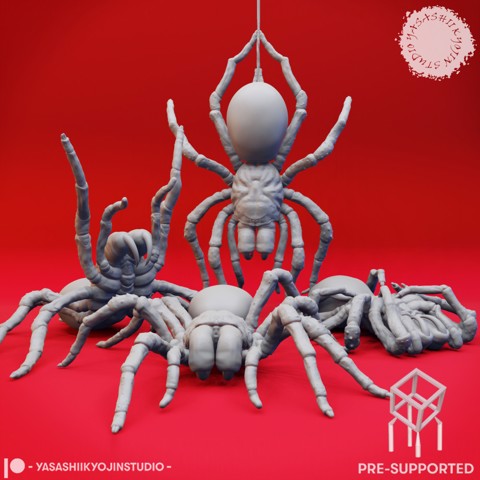 Image of Giant Spider Cluster - Tabletop Miniature (Pre-Supported)