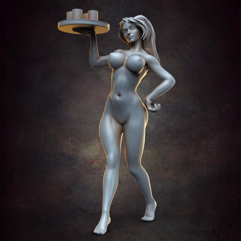 Image of Barmaid A 75mm scale