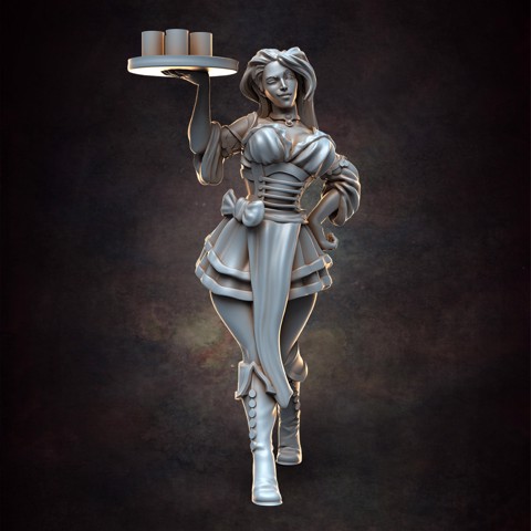 Image of Barmaid A   32mm scale