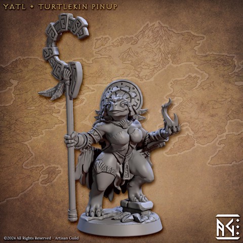 Image of Yatl – Jadeshell Beauty (Jadeshell Turtlekin)