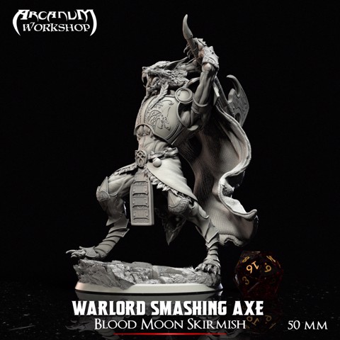 Image of Werewolf Warlord Smashing Axe (50mm)