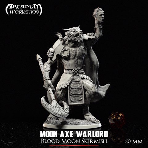 Image of Werewolf Warlord Moon Axe (50mm)