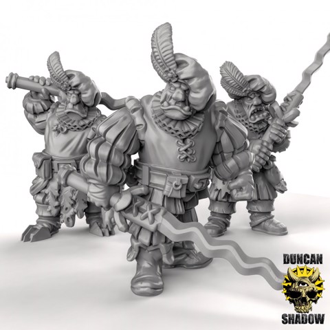 Image of Empire Ogres with Great Weapons (Pre Supported)