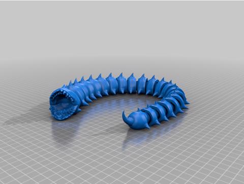 Image of Purple Worm Articulated 