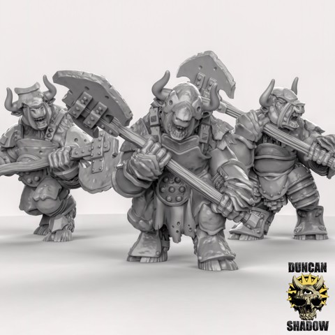 Image of Armoured Minotaurs (Pre Supported)
