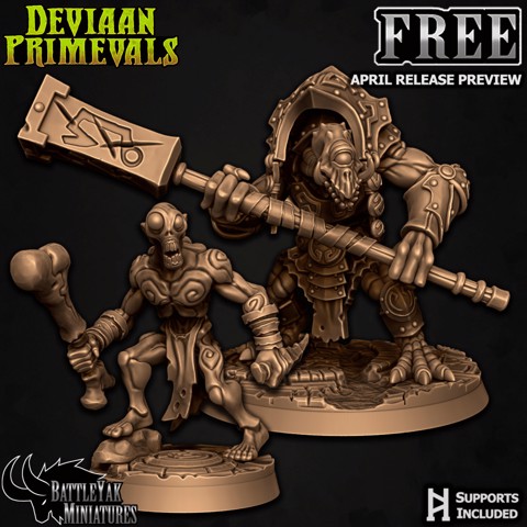 Image of Deviaan Primevals Free Files - April Release Preview