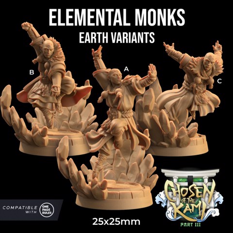 Image of Elemental Monks | PRESUPPORTED | Chosen of the Kami Pt. III