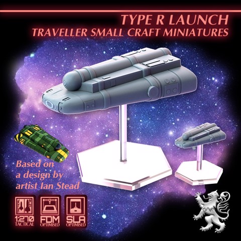 Image of Ian Stead - Traveller Type R Launch Miniature