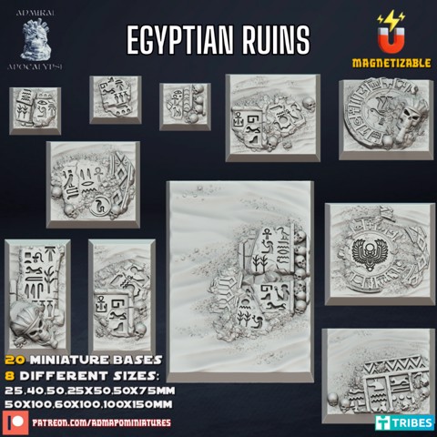 Image of Egyptian Ruins Square Bases (Pre-supported)