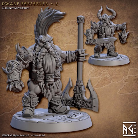 Image of Dwarf Berserker - B (The Quest for Goldvein)