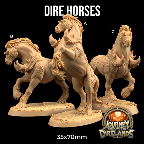 Image of Dire Horses | PRESUPPORTED | Journey Through The Direlands