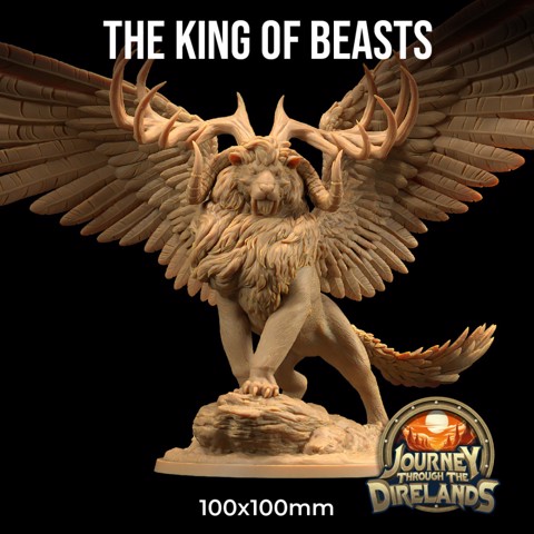 Image of The King of Beasts | PRESUPPORTED | Journey Through The Direlands