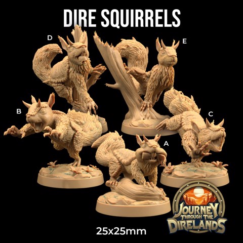 Image of Dire Squirrels | PRESUPPORTED | Journey Through The Direlands