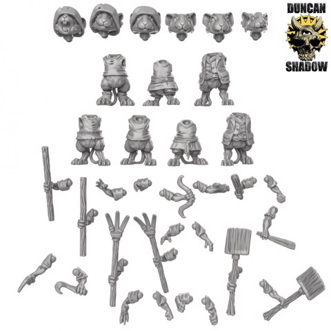 Image of Mousle Farmers/ Rabble Multipart Kit (Pre Supported) (S)